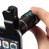 Universal Mobile Phone 12X Zoom Optical Zoom Telescope Lens with Clip