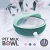 Pet Self-Sucking Milk Bowl Feeder, Pink, Kitten & Puppy