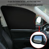 Heat-insulating Opaque Vinyl Coated Magnetic Car Curtains, Style: Titanium Silver Rear Row