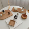 Small Wavy Wooden Tray Photography Shooting Props