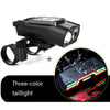 3 In 1 Wireless Bicycle Code Meter Lamp Strong Light Front Light, Colour: Black Upgrade Floating + Tail Light