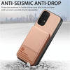 For Samsung Galaxy A53 5G Twill Fabric Leather Vertical Flip RFID Card Bag Phone Case(Pink)