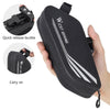 WEST BIKING YP0707219 Bicycle Portable Reflective Tail Bag Waterproof Saddle Bag Hard Shell Seat Tube Bag Riding Equipment(Black)