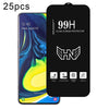 For Samsung Galaxy A80 25pcs High Aluminum Large Arc Full Screen Tempered Glass Film