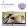 For Samsung Galaxy S25 Ultra 5G Skin Feel Geometric Lines Leather Phone Case(Purple)