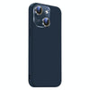 For iPhone 15 Plus Nano Lens Cover Liquid Silicone Phone Case(Titanium Blue)