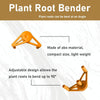 10pcs Adjustable LST Clips Plant Stem Bending Low Stress Training Hydroponic Grow Binder(Orange)