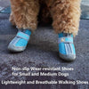 Dog Shoes Breathable Non-Slip, Khaki, 4.3x4.8cm, 4PCS