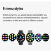 DT4 1.36 inch Steel Watchband Color Screen Smart Watch(Silver)