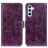 For Samsung Galaxy A36 5G Retro Crazy Horse Texture Leather Phone Case(Purple)