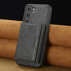 For Samsung Galaxy S25 5G LC.IMEEKE L5 Series Detachable RFID Card Bag Magsafe Phone Case(Black)