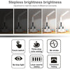 LED Intelligent Digital Display Foldable Desk Lamp, Style: Double Head USB Straight Plug