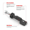 Lockable Anti-Theft Security Mounting Pin Set For MaxTrax MKII(Black)