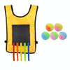 Children Dodgeball Vest For Parent-child Outdoor Games With 5 Balls, Specification: Small + 5 Tails (Yellow)