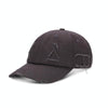 Washed Baseball Cap Casual Retro Shading Distress Torn Cap, Size:One Size(Dark Gray)