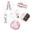 For Samsung Galaxy S25 Ultra 5G Electroplating Marble Dual-side IMD Phone Case with Lanyard(Rose Gold 005)