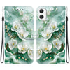 For Samsung Galaxy A05 Crystal Texture Colored Drawing Leather Phone Case(Jade Flowers)