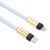 Type-C to 8 Pin Braid Data Cable Phone Anti-lost Crossbody Lanyard, Length: 1.2m(Black)