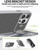 For iPhone 13 Folding Holder Carbon Fiber MagSafe Phone Case(Grey)