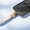 hoco UA36B USB-C / Type-C Male to USB Female OTG Transparent Adapter(Gold)