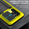 For Samsung Galaxy S25 Ultra 5G R-JUST Sliding Camera Life Waterproof Holder Phone Case(Yellow)