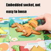 2 PCS Wooden 3D Stereo Dinosaur Puzzle Children Educational Early Education Toys(Tyrannosaurus)