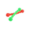 Large Green Rubber Dog Chew Toy - Tough Bite Resistant Dental Care