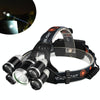 Outdoor Glare Rechargeable LED Headlight High Power Outdoor Lighting Fishing Light, Style: Zoom (No Battery)