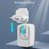 LDNIO A1204Q QC3.0 18W USB Fast Charger with 1m USB to 8 Pin Cable, Plug Type:US Plug(White Gold)