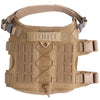 Dog Training Vest, Brown, Large - Heavy Duty 1000D Nylon
