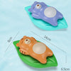 3 PCS Bathroom Playing Toys Baby Bathing Water Dolls On The Chain Swimming Bears And Lizards For Children(Beige Bear)
