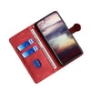 For Alcatel Axel / Lumos Skin Feel Straw Hat Magnetic Buckle Leather Phone Case(Red)