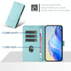 For Asus ROG Phone 8 / 8 Pro Honeycomb Embossing RFID Leather Phone Case(Mint Green)