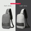 KINGSONS KS3188W Business Casual One-Shoulder Bag Large Capacity Anti-Theft Chest Bag(Gray)