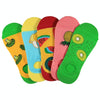 3 Pairs Summer Happy Fruit Fashion Sailboat Socks, Size:EUR 39-44(Broccoli)