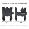Motorcycle Rear View Mirror Aluminum Alloy Phone Bracket, Suitable for 60-100mm Device(Black)