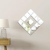 5cm x 5cm Acrylic Mirror Square Stereo Wall Stickers Self-Adhesive Decorative Soft Mirror Right Angle Model(Black)