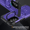 For Samsung Galaxy A13 5G Lens Holder MagSafe Phone Case(Purple)