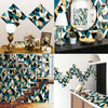 Geometric Pattern Staircase Wall Tile Sticker Kitchen Stove Water And Oil Proof Stickers, Specification: S: 10x10cm(HT-020 Geometric Silver)