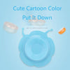 Double-sided Super Suction Cartoon Anti-collision Children Bowl  Sucker(Pink Snail)