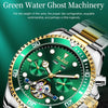 OLEVS 6605 Men Multifunctional Waterproof Mechanical Watch(Green)