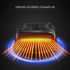 12V Black Car Heater Cold And Warm Wind Defrosting And Snow Demister