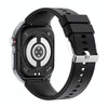 ET585 2.04 inch Silicone Strap IP68 Waterproof Smart Watch, Support ECG / Blood Composition Measurement(Black)