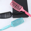 Fluffy Rib Comb Massage Comb(Black Tip Handle)