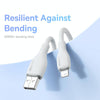 Baseus Pudding Series 2.4A USB to 8 Pin Fast Charging Data Cable, Length:1.2m(White)