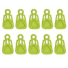10 PCS Awning Banner Tarpaulin Plastic Clip Field Camping Mountaineering Tent Clip, Color: Green