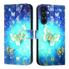 For Samsung Galaxy A26 5G 3D Painting Horizontal Flip Leather Phone Case(Golden Butterfly)