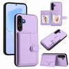 For Samsung Galaxy M16 5G / F16 5G Button Card Bag RFID Anti-theft Phone Case(Purple)