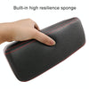 2 PCS Universal Car Wireless Qi Standard Charger PU Leather Wrapped Armrest Box Cushion Car Armrest Box Mat with Storage Box (Black)