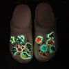 20pcs Luminous Ocean Series PVC Soft Rubber Cave Shoes Decorative Buckle(04)